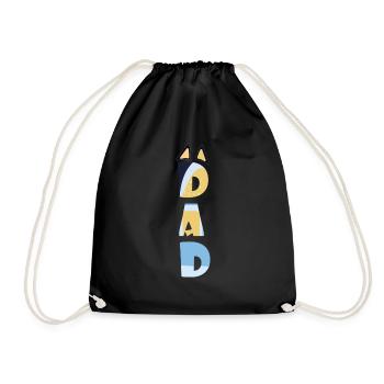 FUNNY BLUE PAPA-MUM pères cadeau de jour - Sac de sport léger - noir - Devant