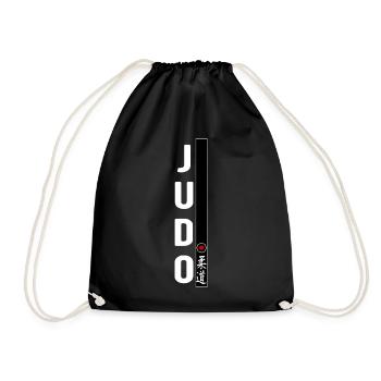 Judo Martial Art Black Belt Gym Dojo - Drawstring Bag - black - Front