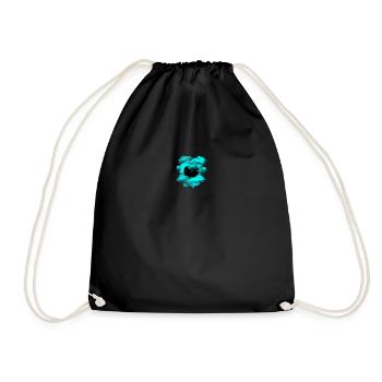 Trou noir turquoise nuage - Sac de sport léger - noir - Devant