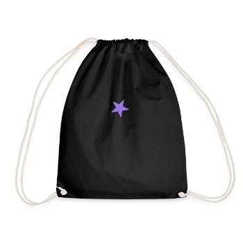 Star Star Celestial Body Shooting Star Planet - Drawstring Bag - black - Front