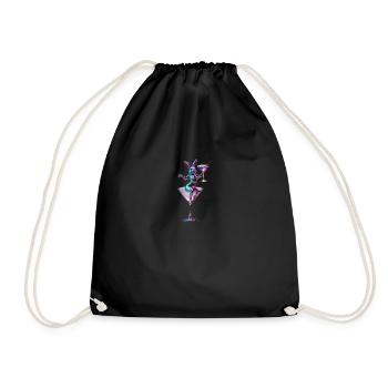 Cosmo Rabbit - Turnbeutel - Schwarz - Vorne