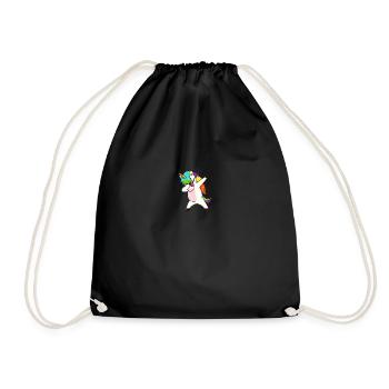 dab licorne - Sac de sport léger - noir - Devant