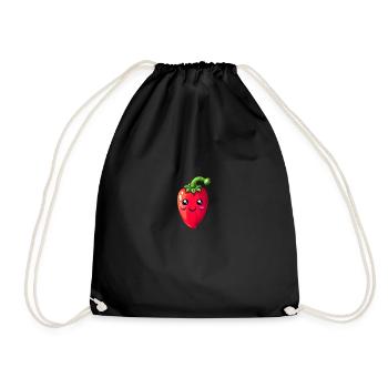Chili Kids Motif - Drawstring Bag - black - Front