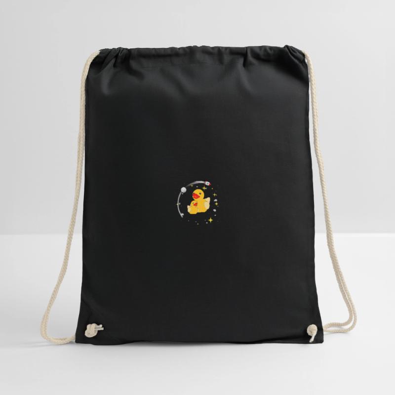 Space Ducks Astronaut Space Rocket Space Drawstring Bag