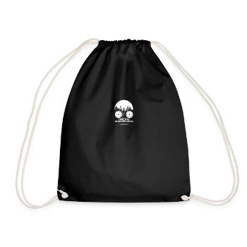 Trail Bike Adventure Awaits - Drawstring Bag - black - Front