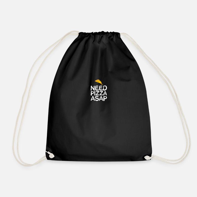 #pizza - Turnbeutel - Schwarz