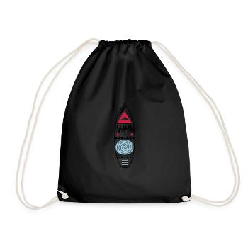 surfer - Drawstring Bag - black - Front