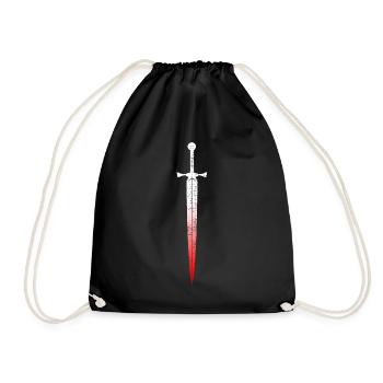 Épée celtique - Sac de sport léger - noir - Devant