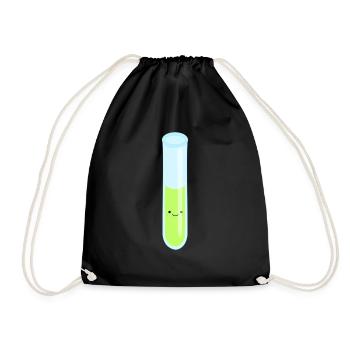 tube à essai flacon tube expérience chimie chimie chimie chimie - Sac de sport léger - noir - Devant