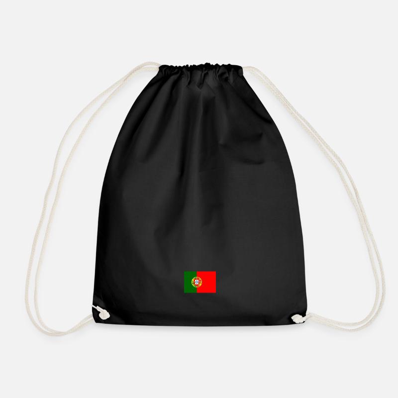 Portugal - Drawstring Bag - black