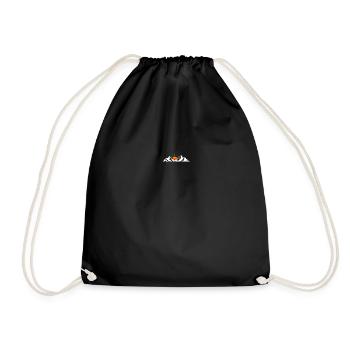 Sunset in the mountains - Drawstring Bag - black - Front