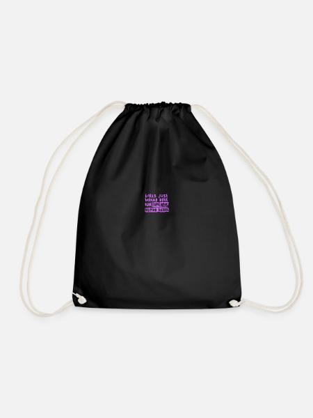 FunDamental Rights purple - Turnbeutel - Schwarz