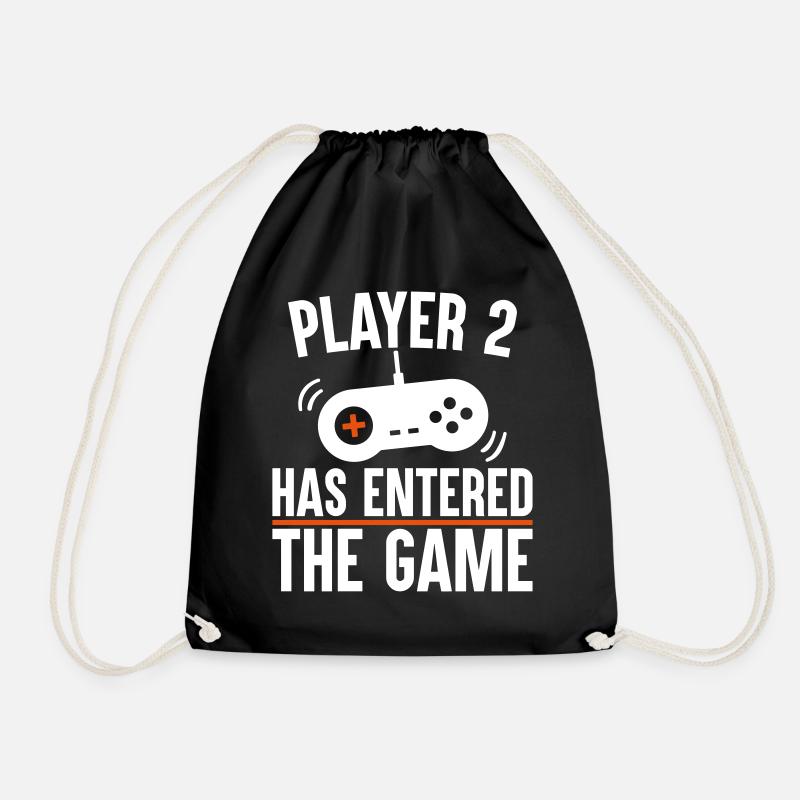 Player 2 has entered the game - Turnbeutel - Schwarz