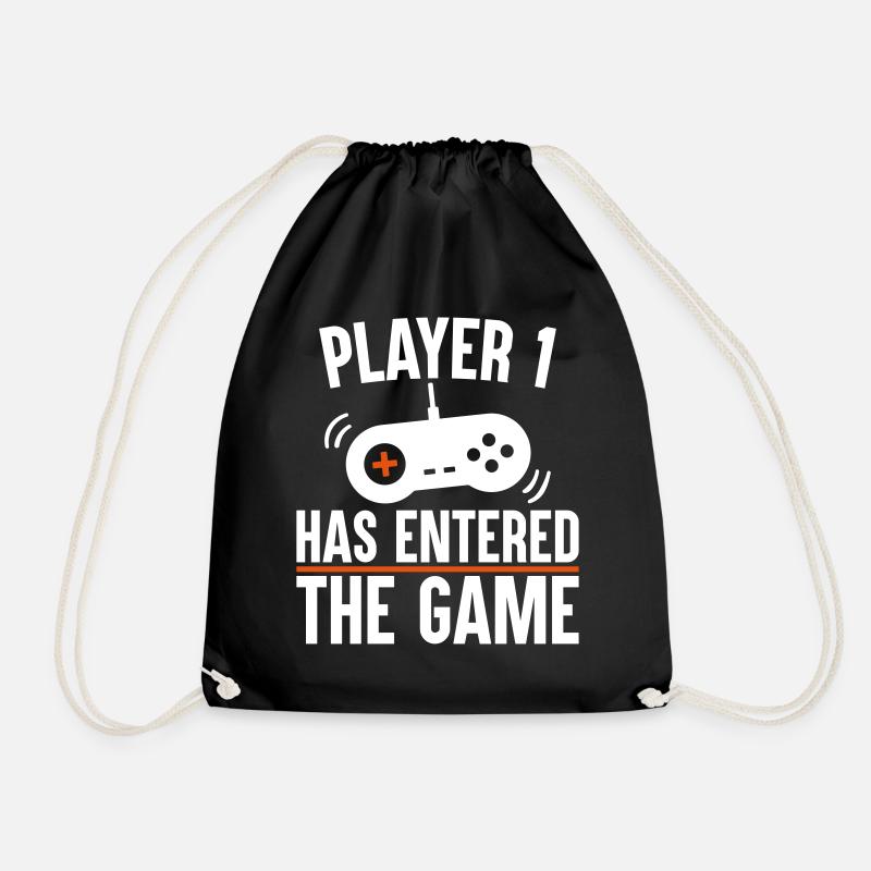 Player 1 has entered the game - Turnbeutel - Schwarz