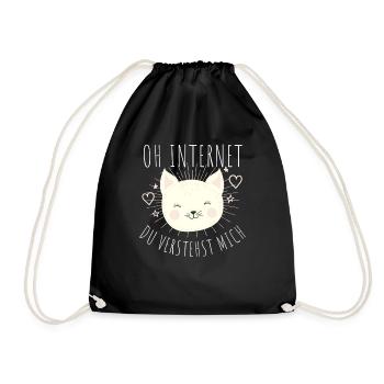 Oh internet tu me comprends - Sac de sport léger - noir - Devant