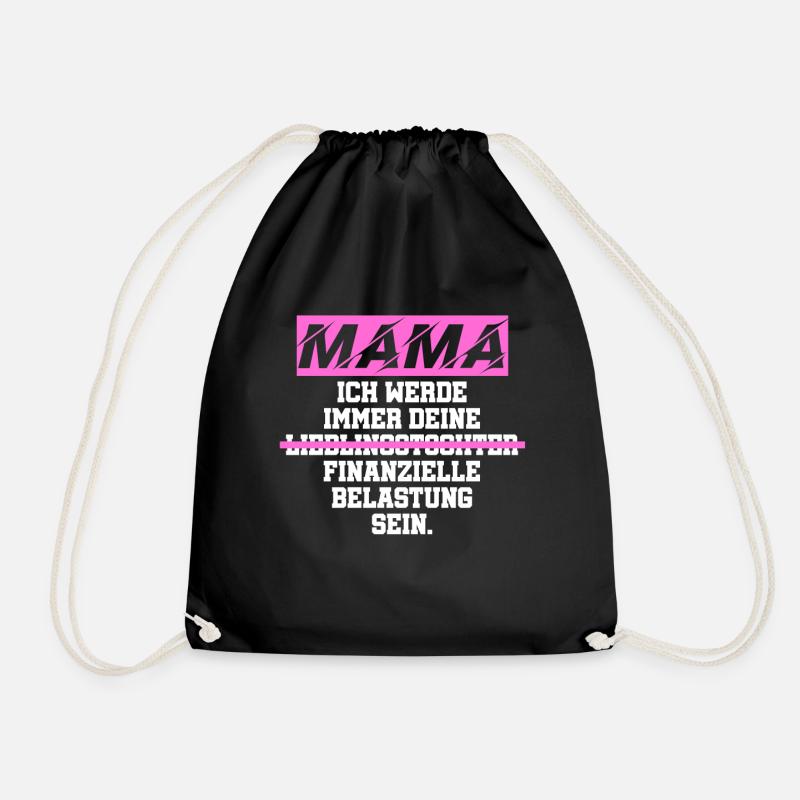 Fardeau financier de maman - Sac de sport léger - noir