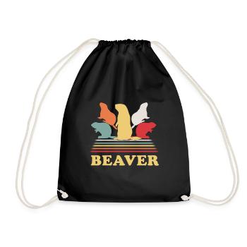 Castor Retro - Sac de sport léger - noir - Devant