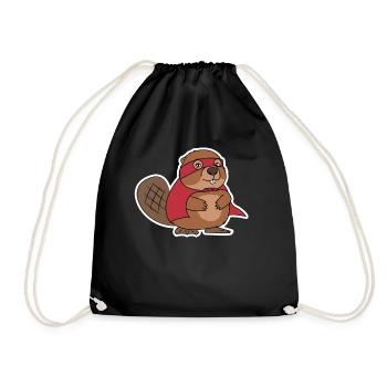 Cadeau de natation de la vie super-rivière castor rivière - Sac de sport léger - noir - Devant