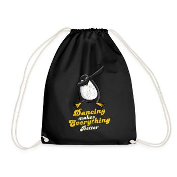 manchot - Sac de sport léger - noir - Devant