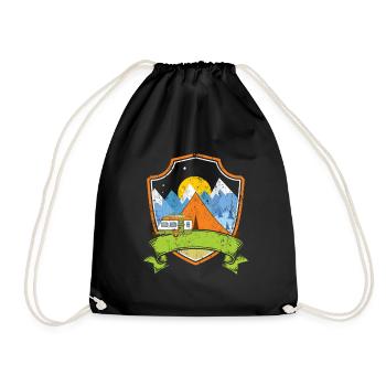 camping - Sac de sport léger - noir - Devant
