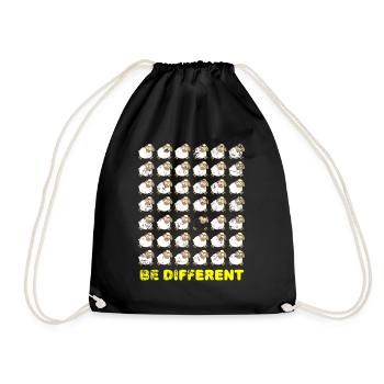 Black sheep - Drawstring Bag - black - Front