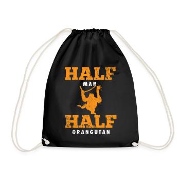 Orangutan Bien-être animal - Sac de sport léger - noir - Devant