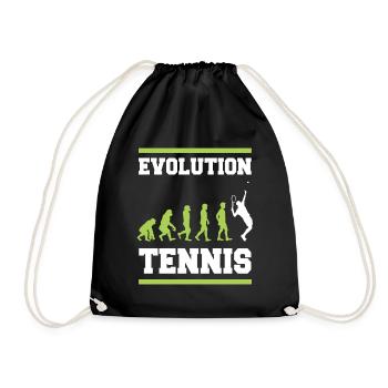 Tennis Evolution - Turnbeutel - Schwarz - Vorne