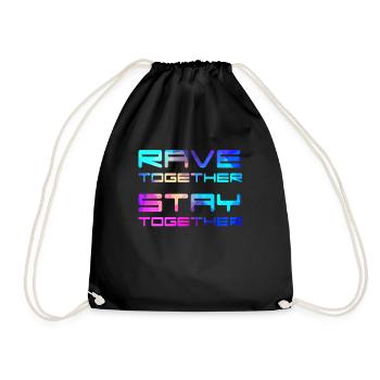 Rave Together Stay Together Festival Electro Raver - Sac de sport léger - noir - Devant
