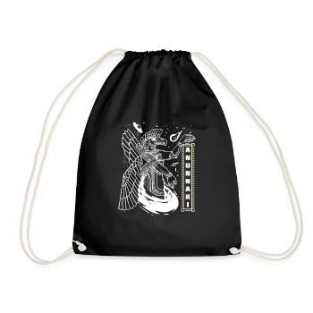 Sumerian Anunnaki Alien Astronauts - Drawstring Bag - black - Front