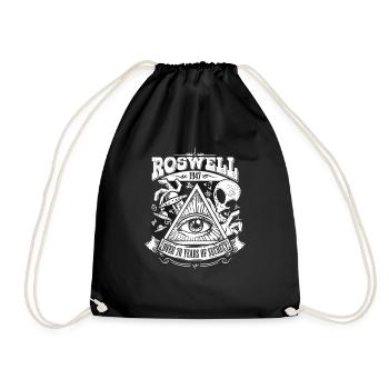 Roswell 1947 UFO crash - Drawstring Bag - black - Front