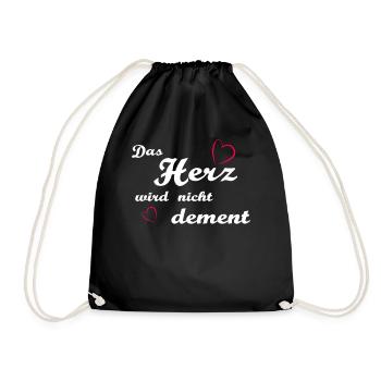 Geriatric nurse - care - Drawstring Bag - black - Front