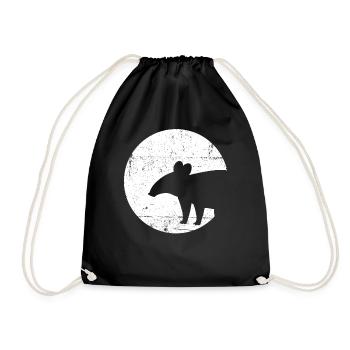 Tapir - Turnbeutel - Schwarz - Vorne