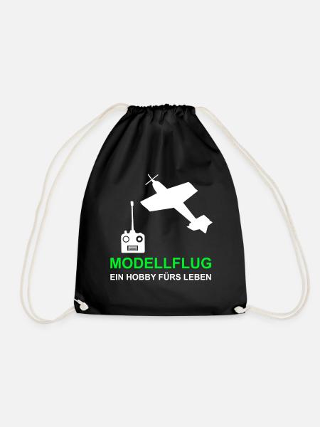 Modellflug Hobby Modellflieger Flieger - Turnbeutel - Schwarz