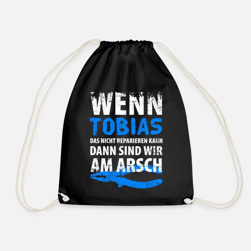 Heimwerker Tobias - Turnbeutel - Schwarz