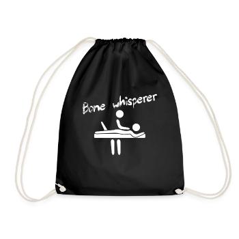 Physiotherapist Humorous Gift Saying Funny - Drawstring Bag - black - Front