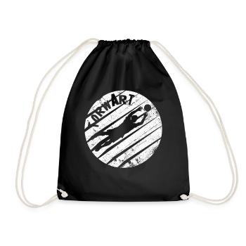 Fußball - Turnbeutel - Schwarz - Vorne