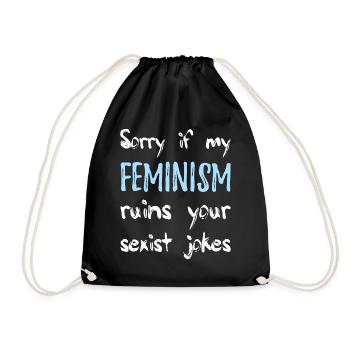 Feminism Feminist - Drawstring Bag - black - Front
