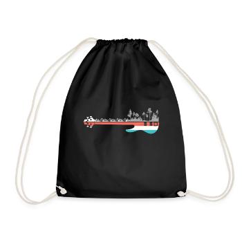 Bass Guitar Montagne Randonnée - Sac de sport léger - noir - Devant