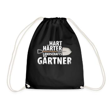 Landschaftsgärtner Galabau Geschenk - Turnbeutel - Schwarz - Vorne