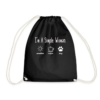 Dogs Dog lovers Dog owner Mistress Gassi - Drawstring Bag - black - Front