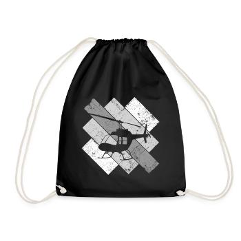 Pilote de sauvetage pilote d'hélicoptère - Sac de sport léger - noir - Devant