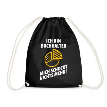 BUCHHALTER - Turnbeutel - Schwarz - Vorne