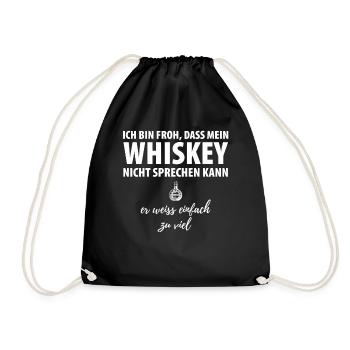Whiskey - Turnbeutel - Schwarz - Vorne