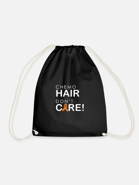 Chemo-Haar ist egal - Turnbeutel - Schwarz
