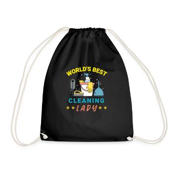 Cadeau de femme de ménage - Sac de sport léger - noir - Devant