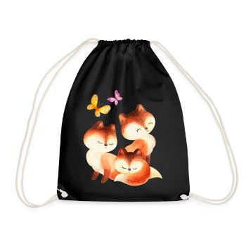 Wasserfuchs Trio - Drawstring Bag - black - Front