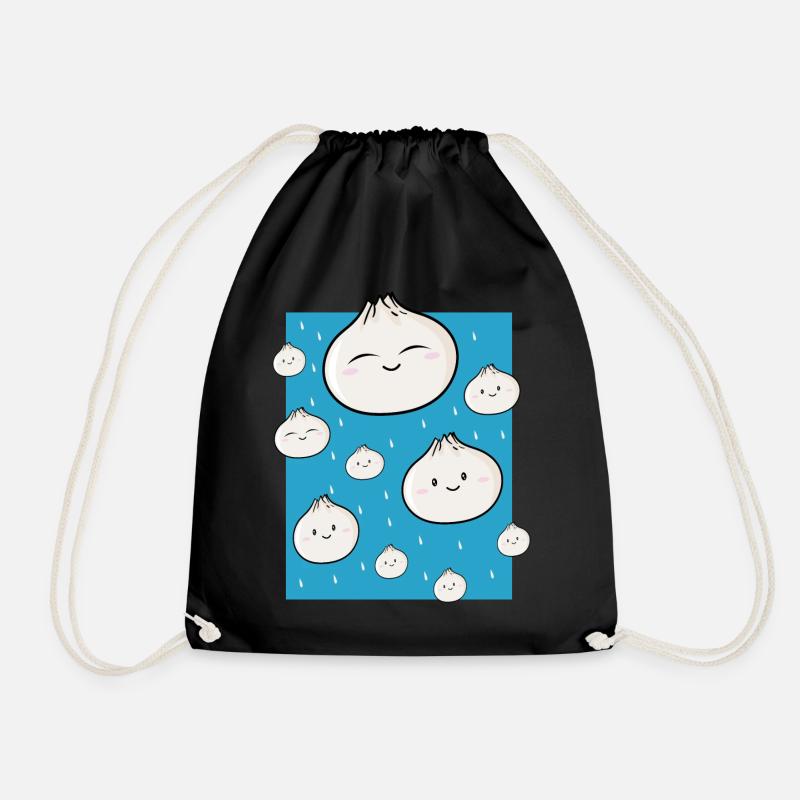 Dumplings Regen - Turnbeutel - Schwarz