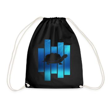 Turtle Turtle - Drawstring Bag - black - Front