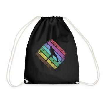 Floorball - Drawstring Bag - black - Front