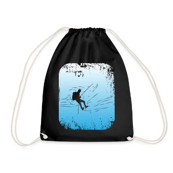 Canyoning - Drawstring Bag - black - Front